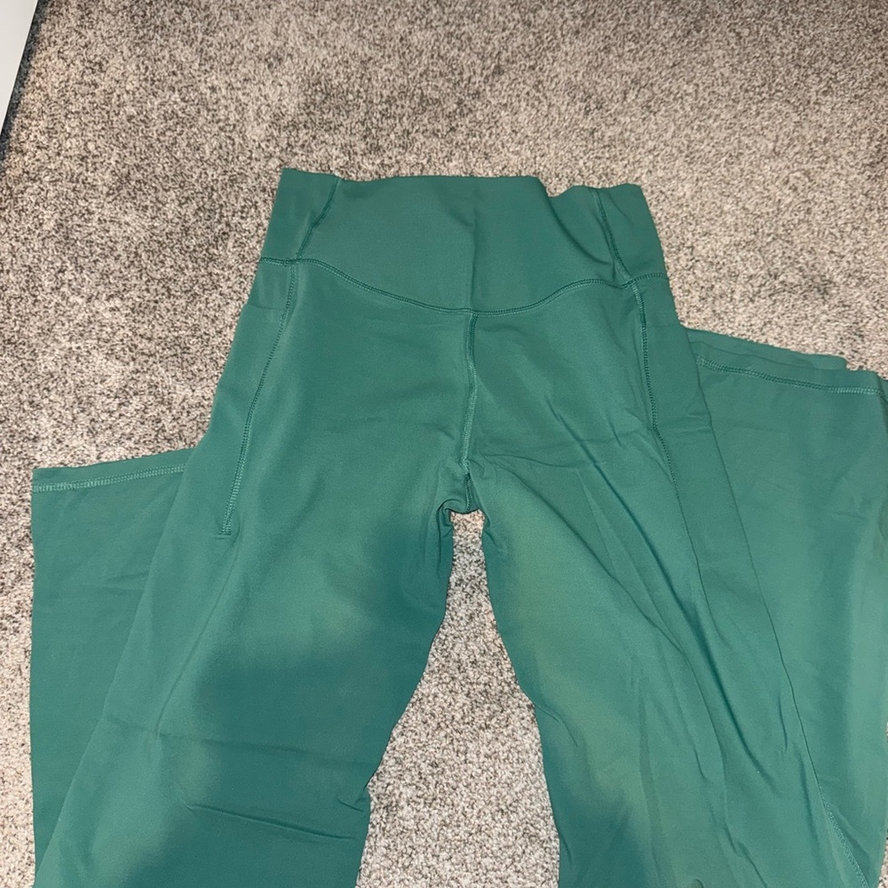 Women's Green Boot Cut Pants